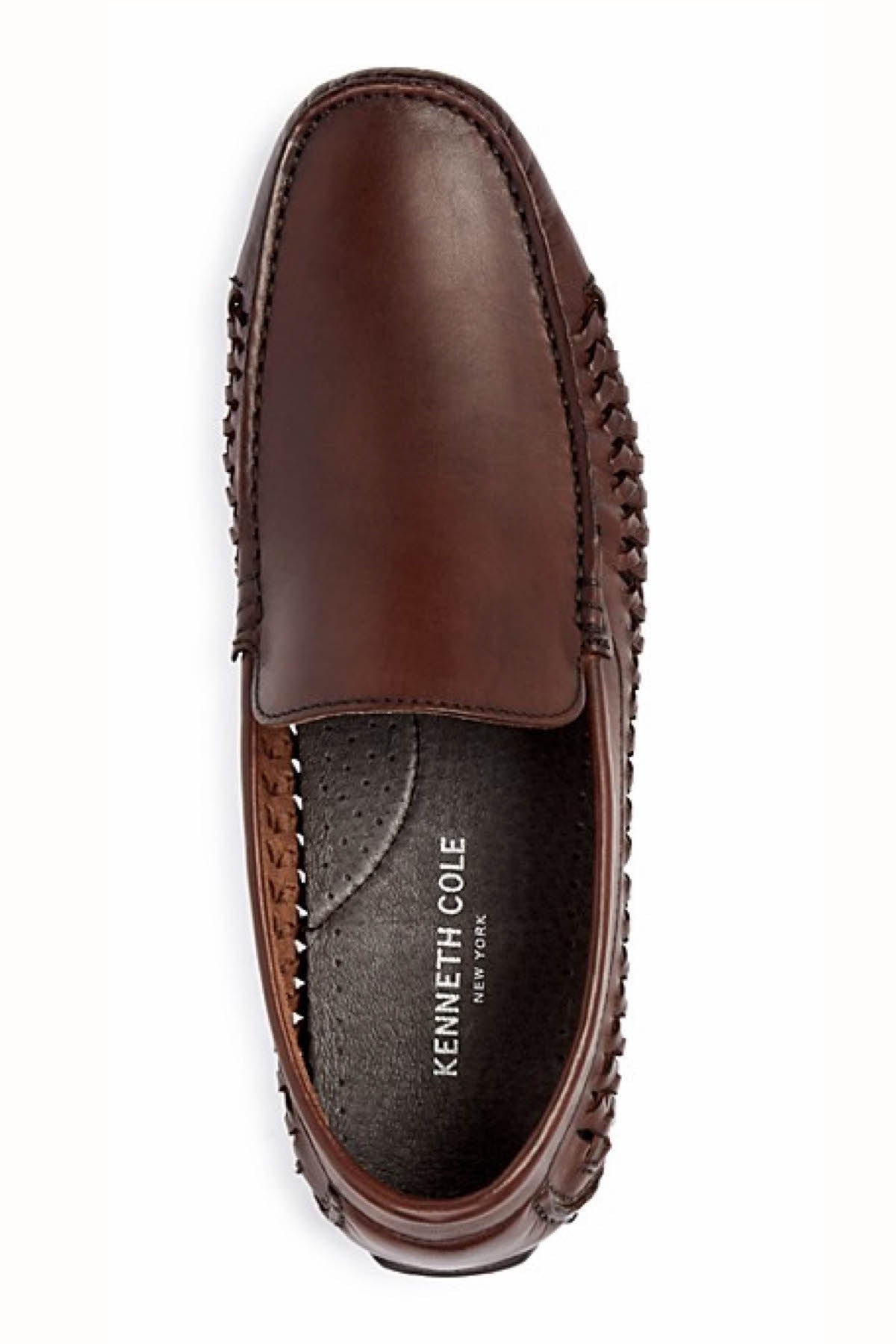Kenneth Cole New York Cognac Theme-Park Slip-On Drivers