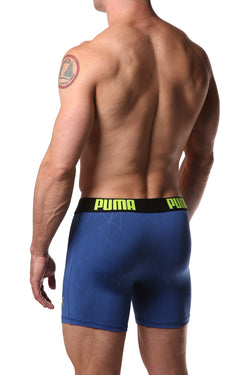 PUMA Blue Geometric Print Boxer Brief thumbnail 2