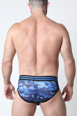 cellBlock 13 Blue Ajax Camo Mesh Brief thumbnail 3