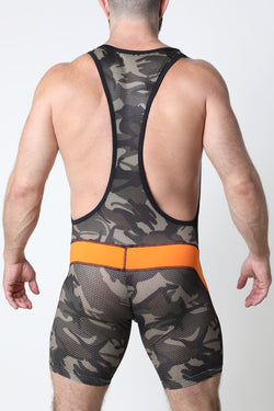cellBlock 13 Green Ajax Camo Mesh Singlet thumbnail 3