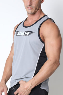 cellBlock 13 Grey Marathon Tank Top thumbnail 2