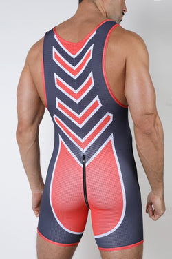 cellBlock 13 Orange Kennel Club Spitfire Zipper Singlet thumbnail 3