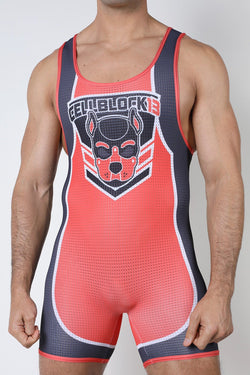 cellBlock 13 Orange Kennel Club Spitfire Zipper Singlet thumbnail 1