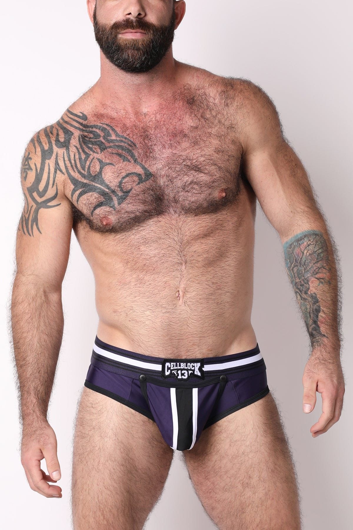 cellBlock 13 Purple All Access Zipper Brief w/ Detachable Pouch