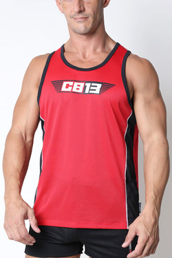 cellBlock 13 Red Marathon Tank Top thumbnail 1