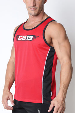 cellBlock 13 Red Marathon Tank Top thumbnail 2
