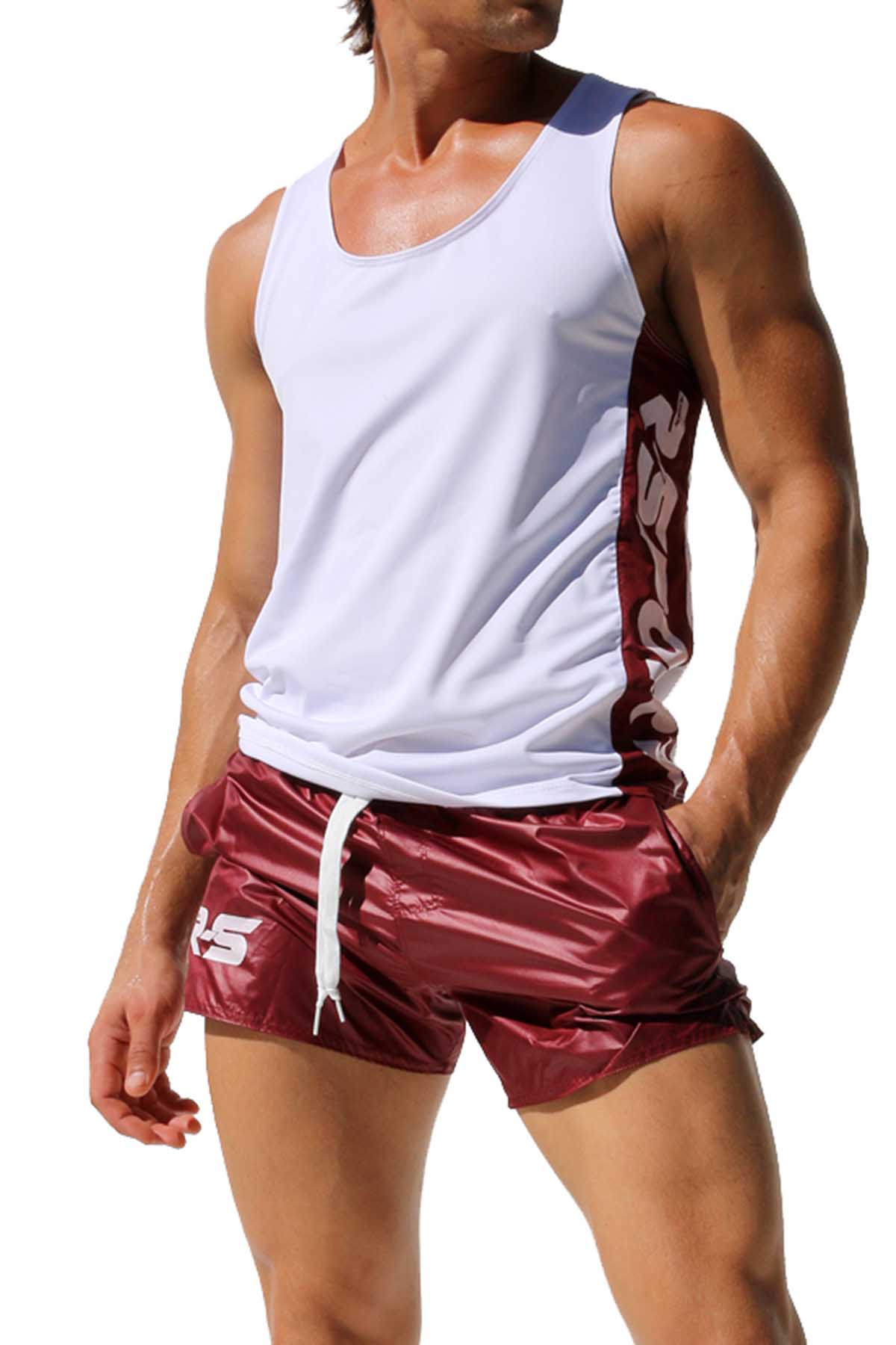 Rufskin White Comet Side Panel Tank Top