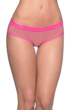 Oh La La Cheri Pink Open Back Fishnet Panty thumbnail 2
