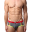 Gigo Grey & Red Active Swim Brief