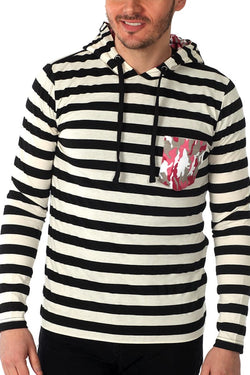 00 Nothing Blue & White Americano Hoodie thumbnail 1