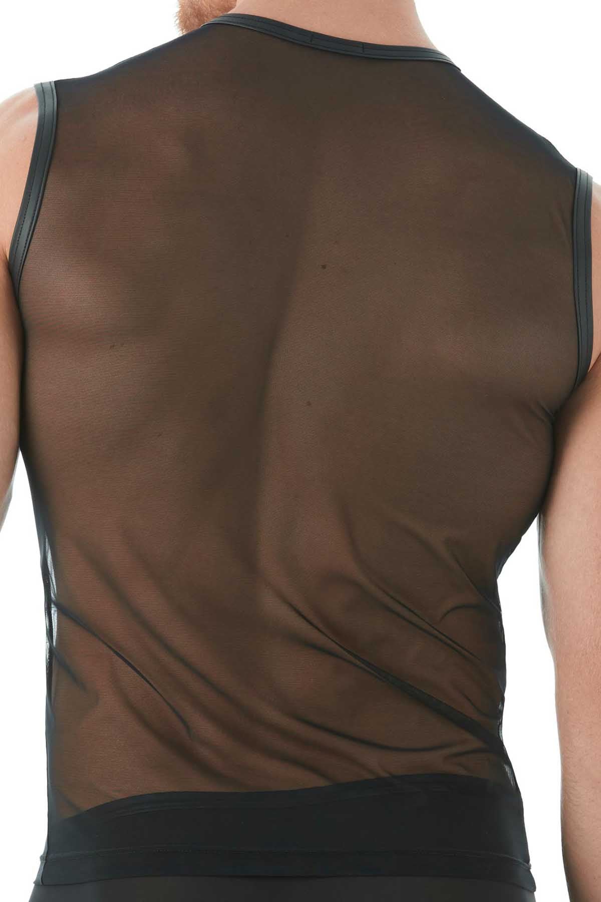 Gregg Homme Black Break-In Muscle Mesh Shirt