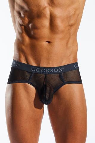 cocksox Black Shadow CX76ME Nero Sport Mesh Brief