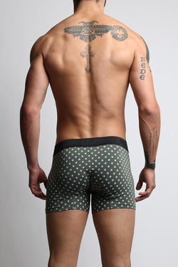 Mosmann Green & Blue Polka Dots Long Boxer thumbnail 3