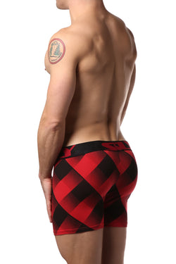 Sly Red & Black Lumber Jack Boxer Brief thumbnail 2