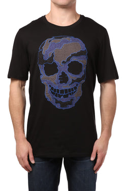 Smash Black Patchwork Skull Shirt thumbnail 1