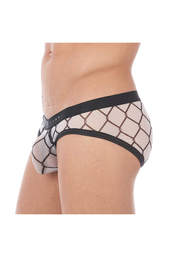 Gregg Homme White Wired Mesh C-Ring Brief thumbnail 2