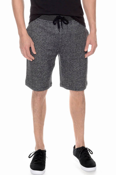 2(X)IST Heather-Black French Terry Short