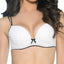 Affinitas White Nelly Embroidered Push-Up Bra