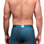Xtremen Turquoise Large Stripes Boxer Brief