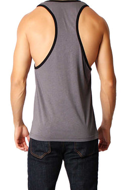 Timoteo Charcoal Grey & Black Freedom Tank thumbnail 4