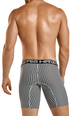 Hawai Black & White Stipe Boxer thumbnail 2