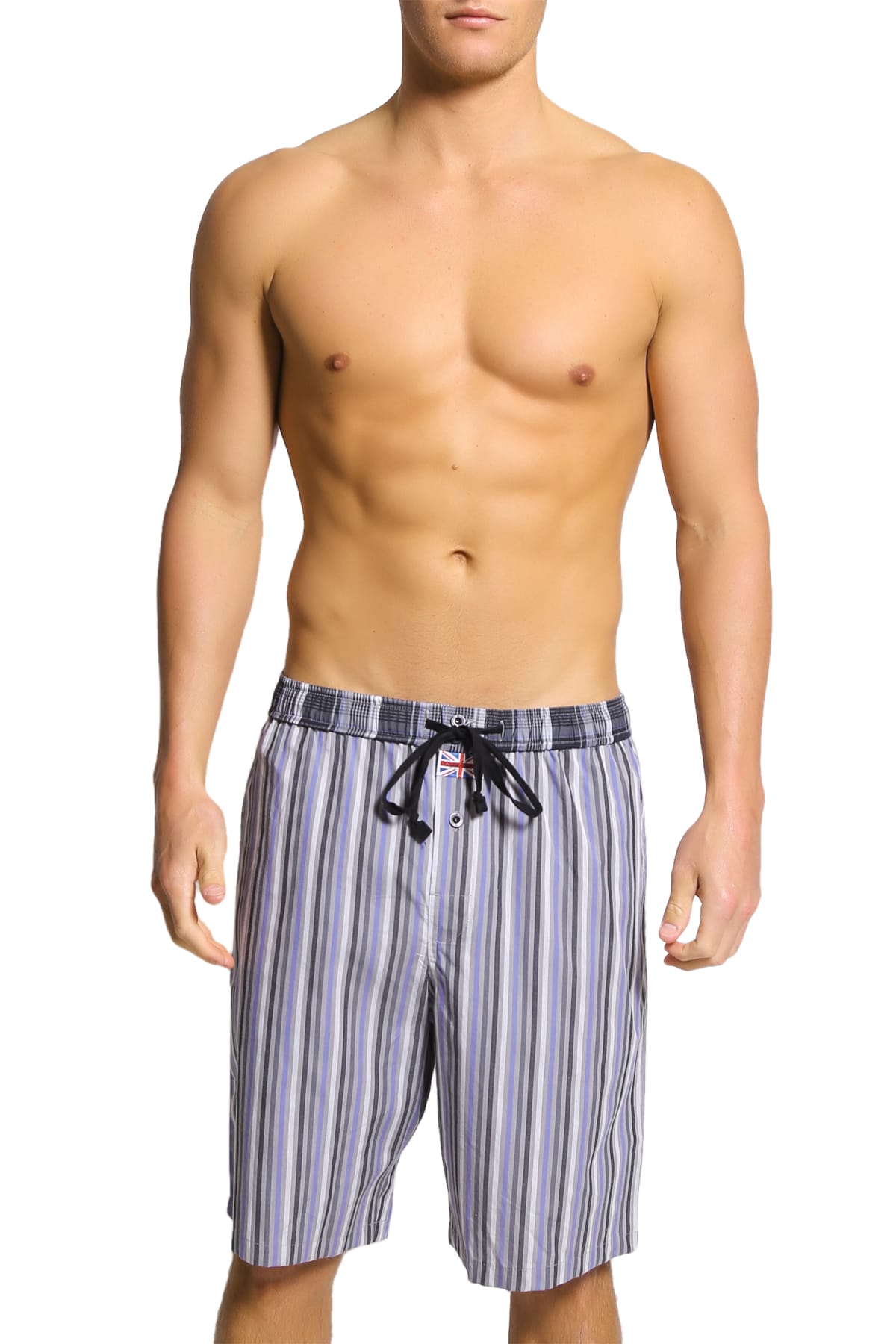 English Laundry Grey Stripe Drawsting Short