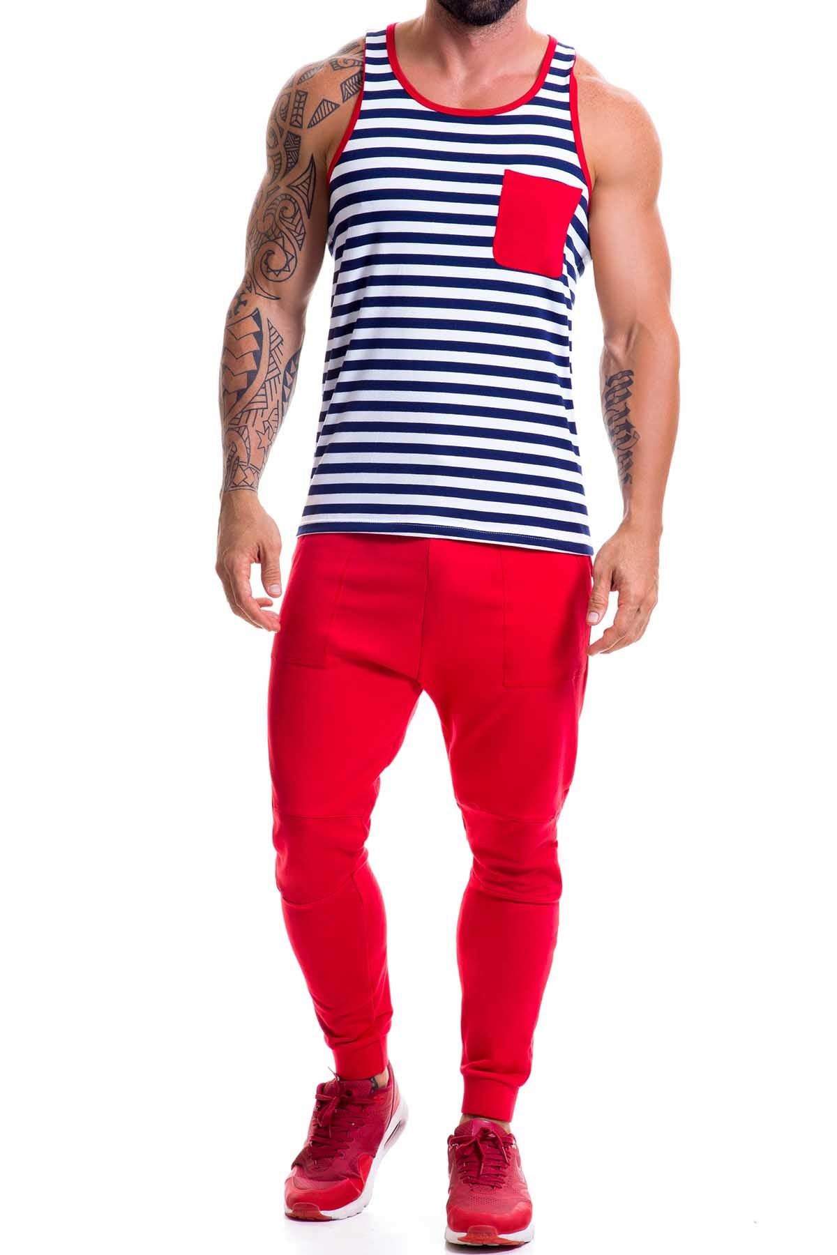 Jor Navy Stripe Tank Top