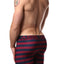 AQS 3pk Teal, Black & Burgundy Stripe Boxer Brief