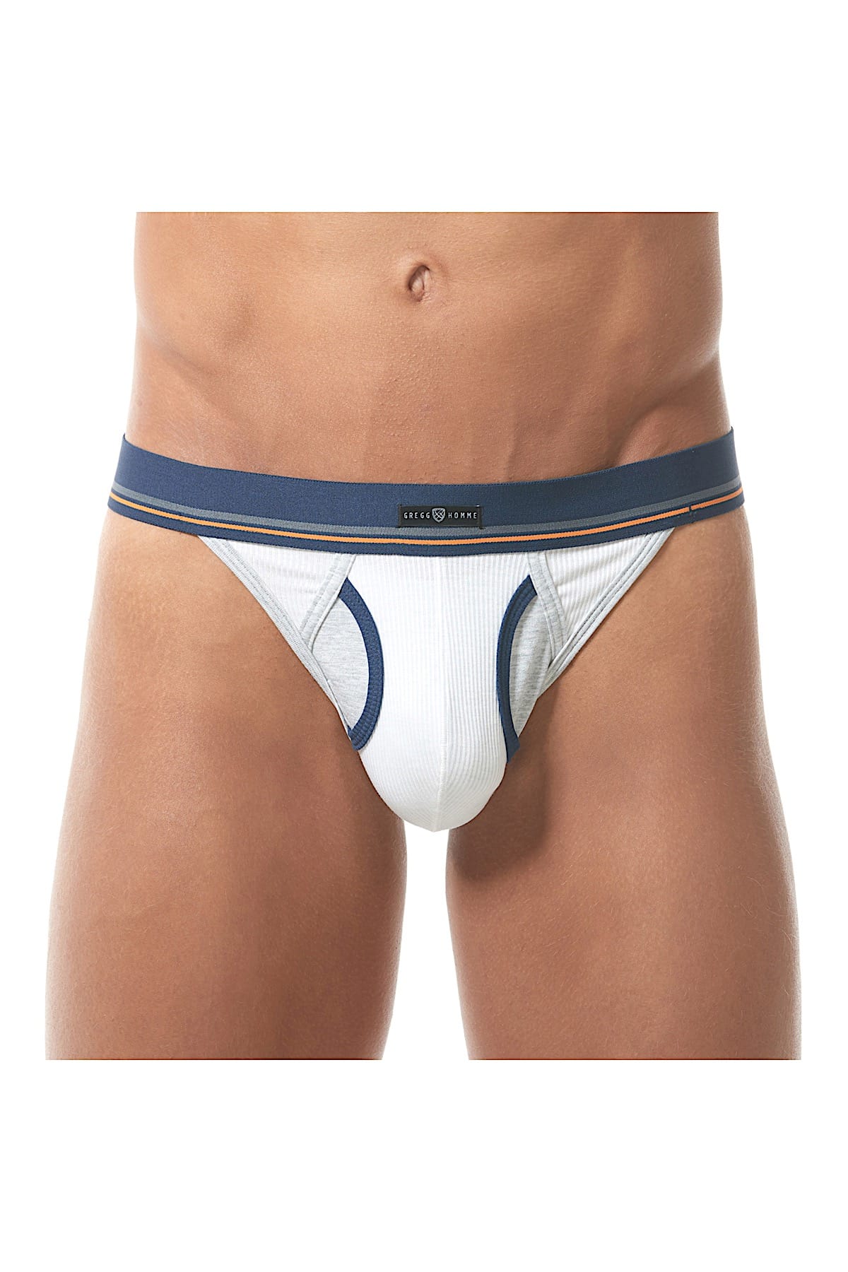 Gregg Homme White Sense Ribbed Modal Thong