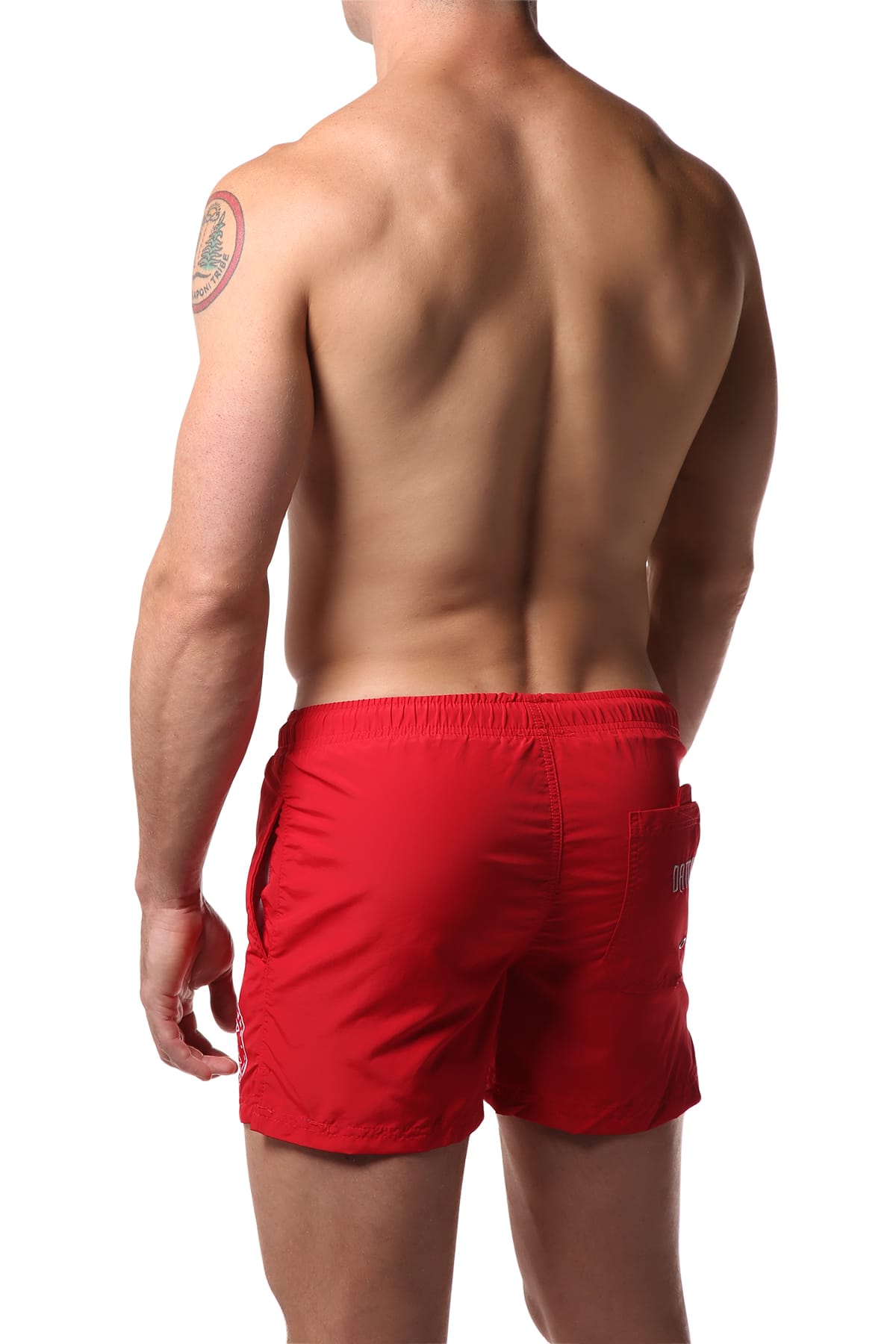 Datch Solid Red Gladiator Swim Short