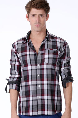 ONE90ONE Black & White Checked Button-Up thumbnail 1