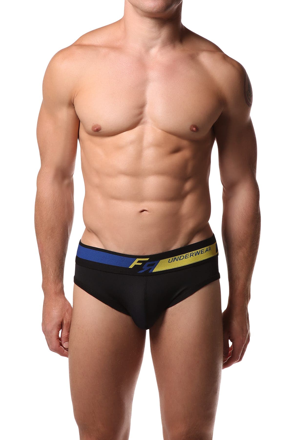 Freedom Reigns Black Micro Mesh Brief