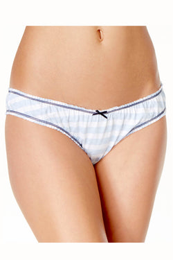 Tommy Hilfiger Chambray-Stripe Ruche Bikini Brief thumbnail 2