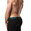 AQS 3pk Teal, Black & Burgundy Stripe Boxer Brief