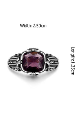 Gomaya Purple Trinitite Stainless Steel Ring thumbnail 3