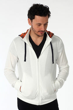 Zutoq White Zestal Zipper Hoodie thumbnail 2