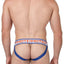 Timoteo Orange & Blue Jet Stream U-Bulge Jockstrap