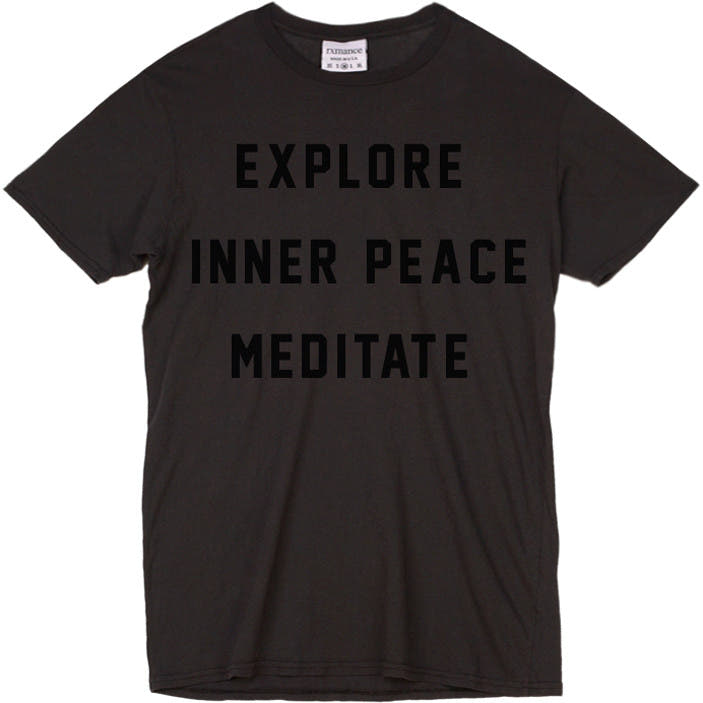 Rxmance Black Meditate Crew Tee