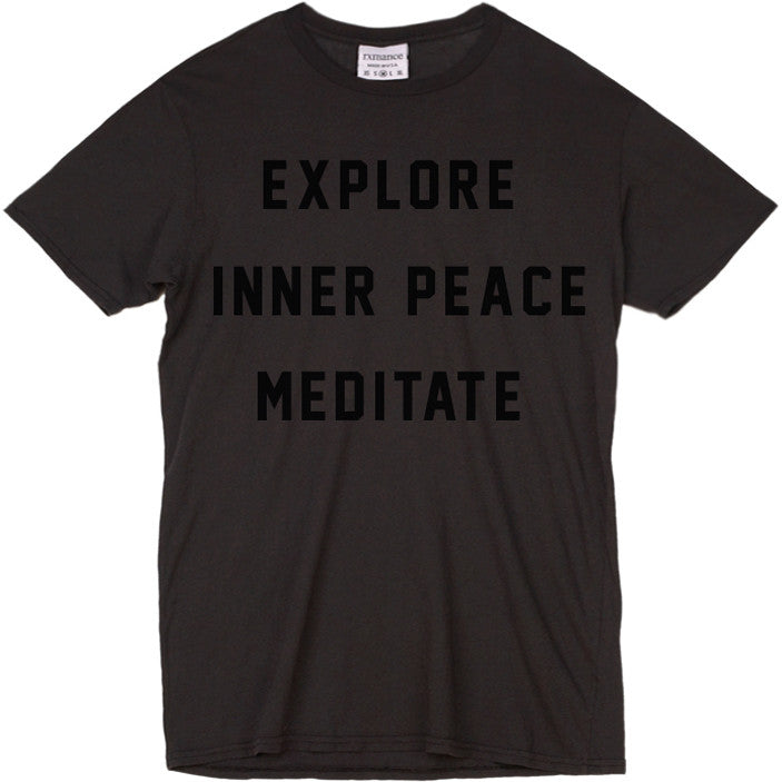 Rxmance Black Meditate Crew Tee
