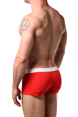 Doreanse Red/White Hipster Ribbon Boxer Trunk thumbnail 2