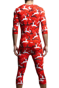 Trend Red Reindeer Playtime Onesies thumbnail 4