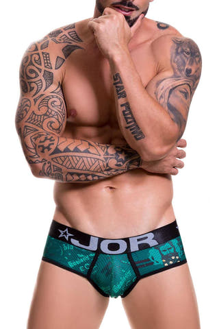 Jor Green Printed Brooklyn Brief