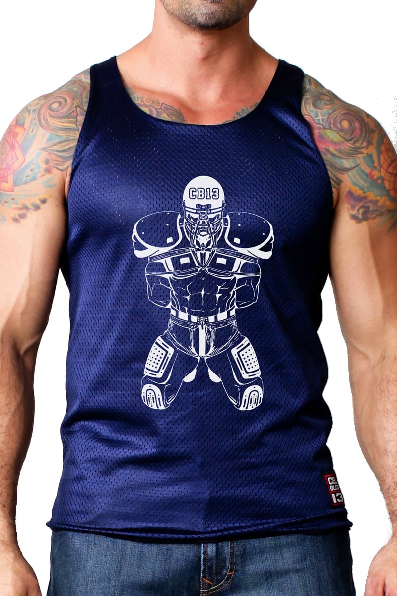 CellBlock 13 Black & Navy Beer Bust Tank
