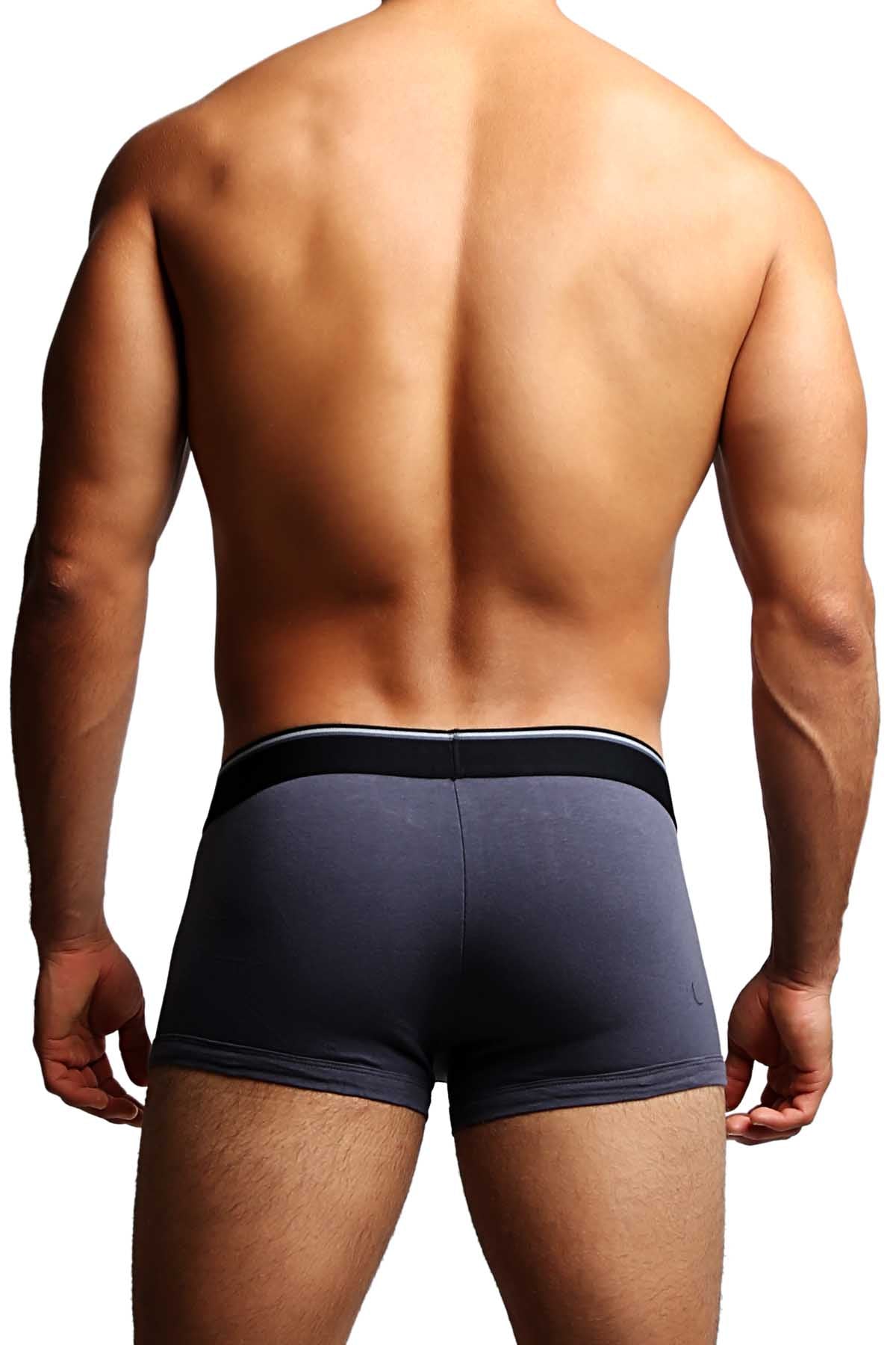 2-Pack Papi Black & Charcoal Solid Stretch Brazilian Trunks