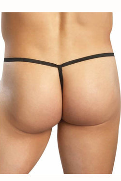 Male Power Black Fishnet Thong thumbnail 3