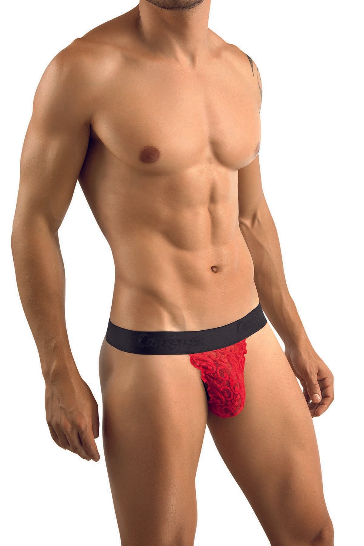 Candyman Red Lace Thong