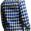 Something Strong Blue Something-False Button-Up