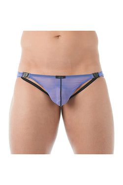 Gregg Homme Purple Mesh Suspender C-Ring Brief thumbnail 1