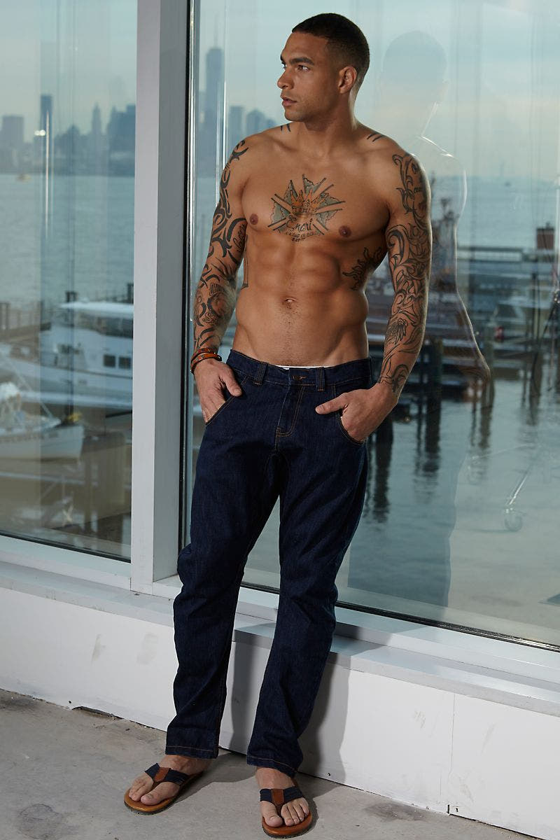 P.O.V. Blue Raw Arc Jean