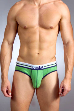 Baskit Lime-Green Ribbed Jock-Brief thumbnail 2